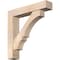 Ekena Millwork Balboa Block Smooth Bracket w/ Offset Brace, Douglas Fir, 7 1/2"W x 38"D x 38"H BKT0806X38X38BOA05SDF - alternate 1